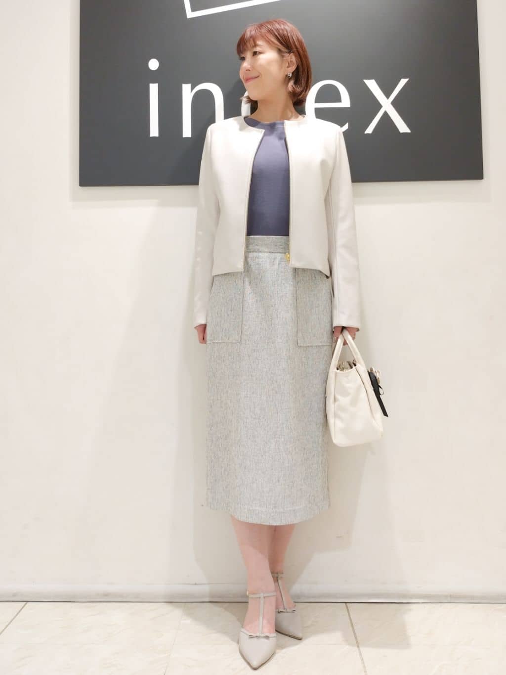 n.さんの「index｜◆【2WAY】バイカラー3層ミドルトートバッグ」を使ったコーディネート