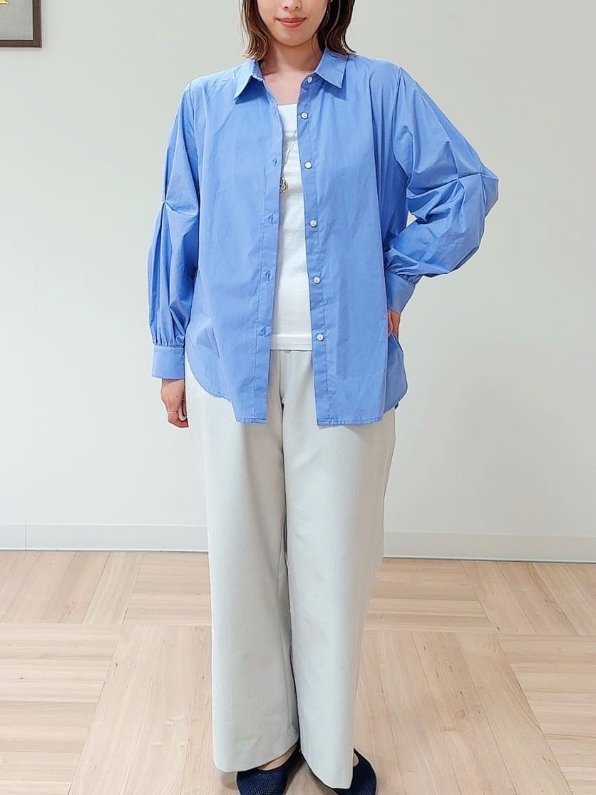amiさんの「Reflect｜◆【夏SALE／E‐QUALITY／手洗い可】ケーブル編みニットベスト＋シャツセット」を使ったコーディネート
