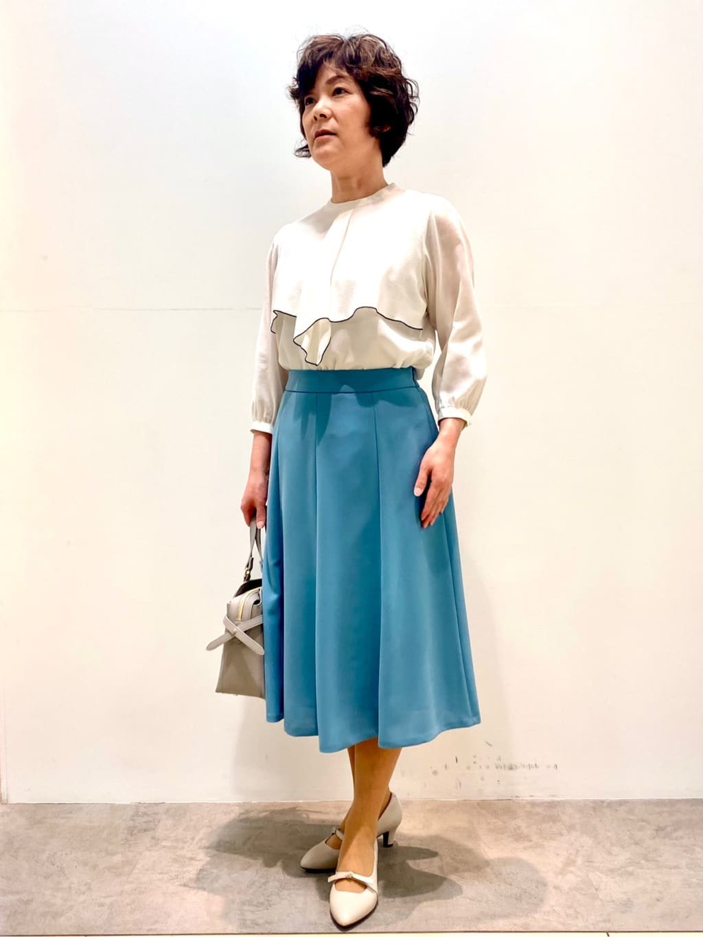 oharaさんの「Reflect｜◆【洗える】ラッフルフリルブラウス」を使ったコーディネート