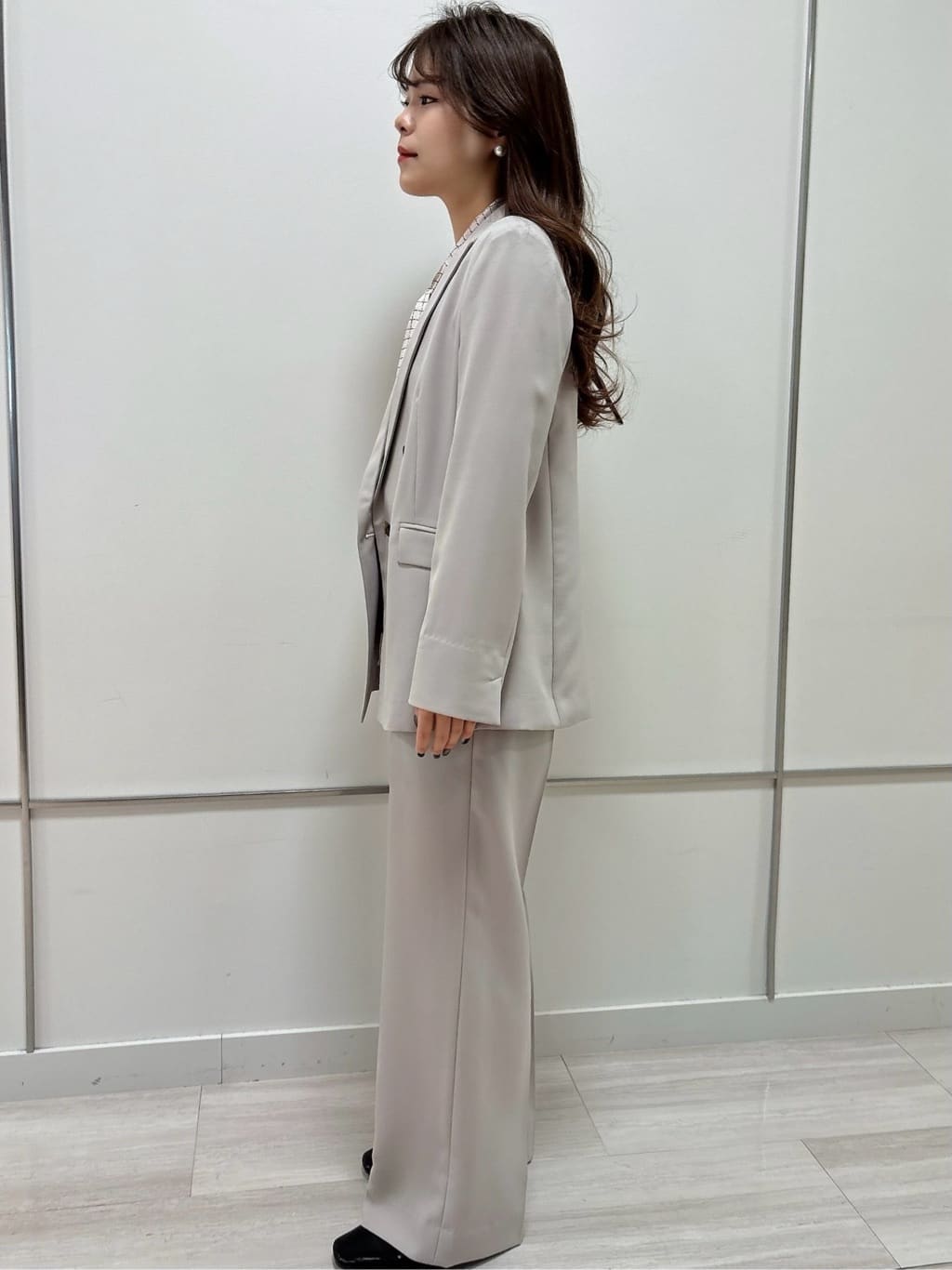R.Kさんの「UNTITLED｜◆【接触冷感/UV/セットアップ可能】ライトウェイト ワイドパンツ」を使ったコーディネート