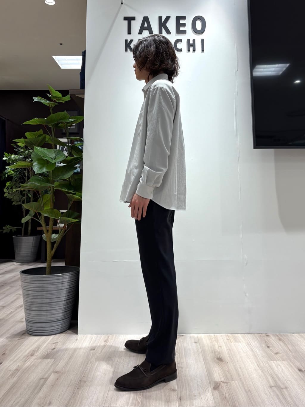 Kaiさんの「TAKEO KIKUCHI｜【360&deg;ストレッチ／セットアップ対応】None Of Stress パンツ」を使ったコーディネート