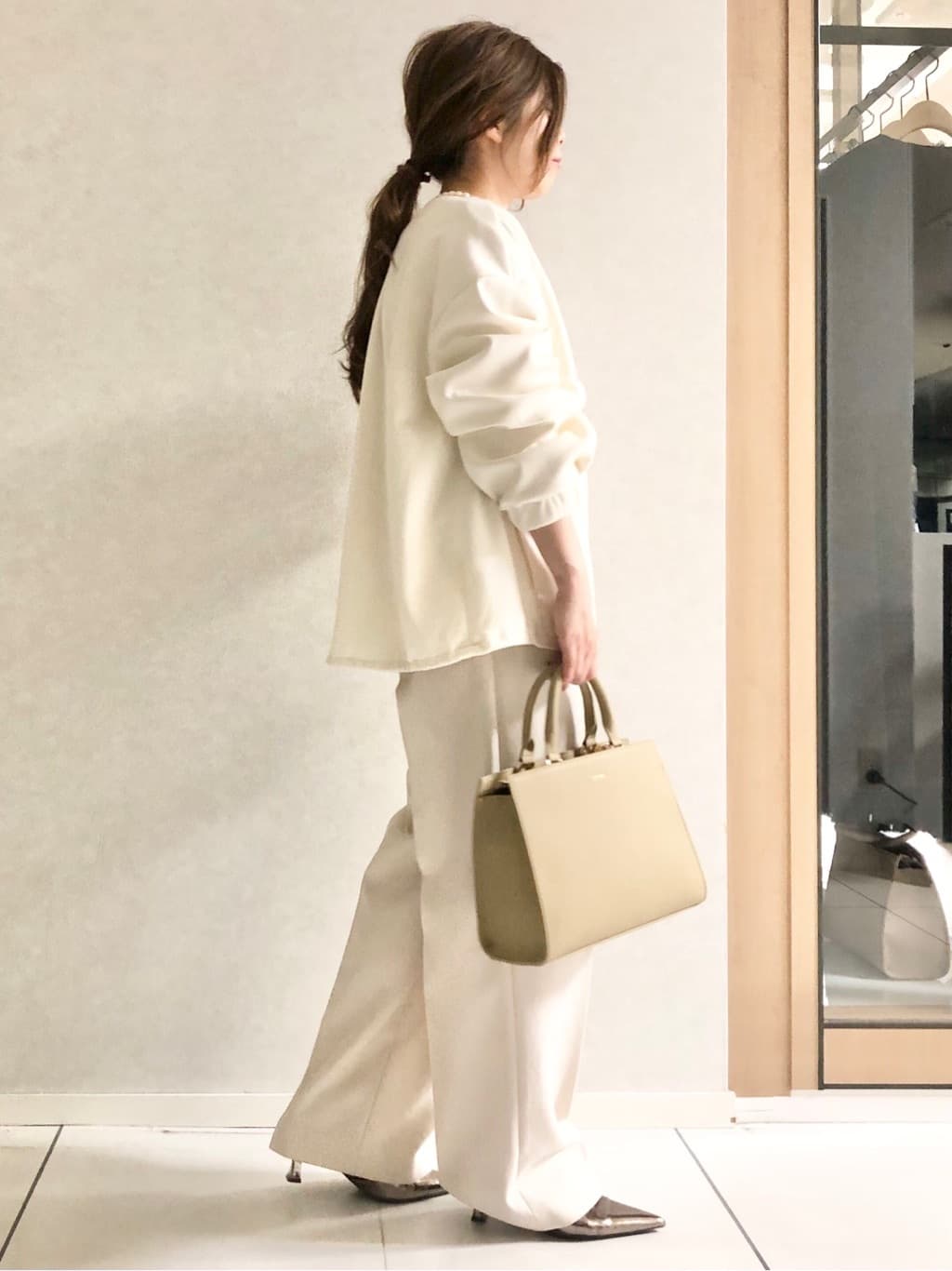 sayuさんの「UNTITLED｜◆【洗える/春の軽羽織り】ダンボール ノーカラーブルゾン」を使ったコーディネート