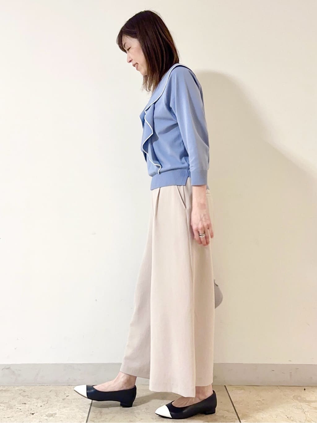 イト子さんの「Reflect｜◆ラッフルフリルプルオーバーニット」を使ったコーディネート