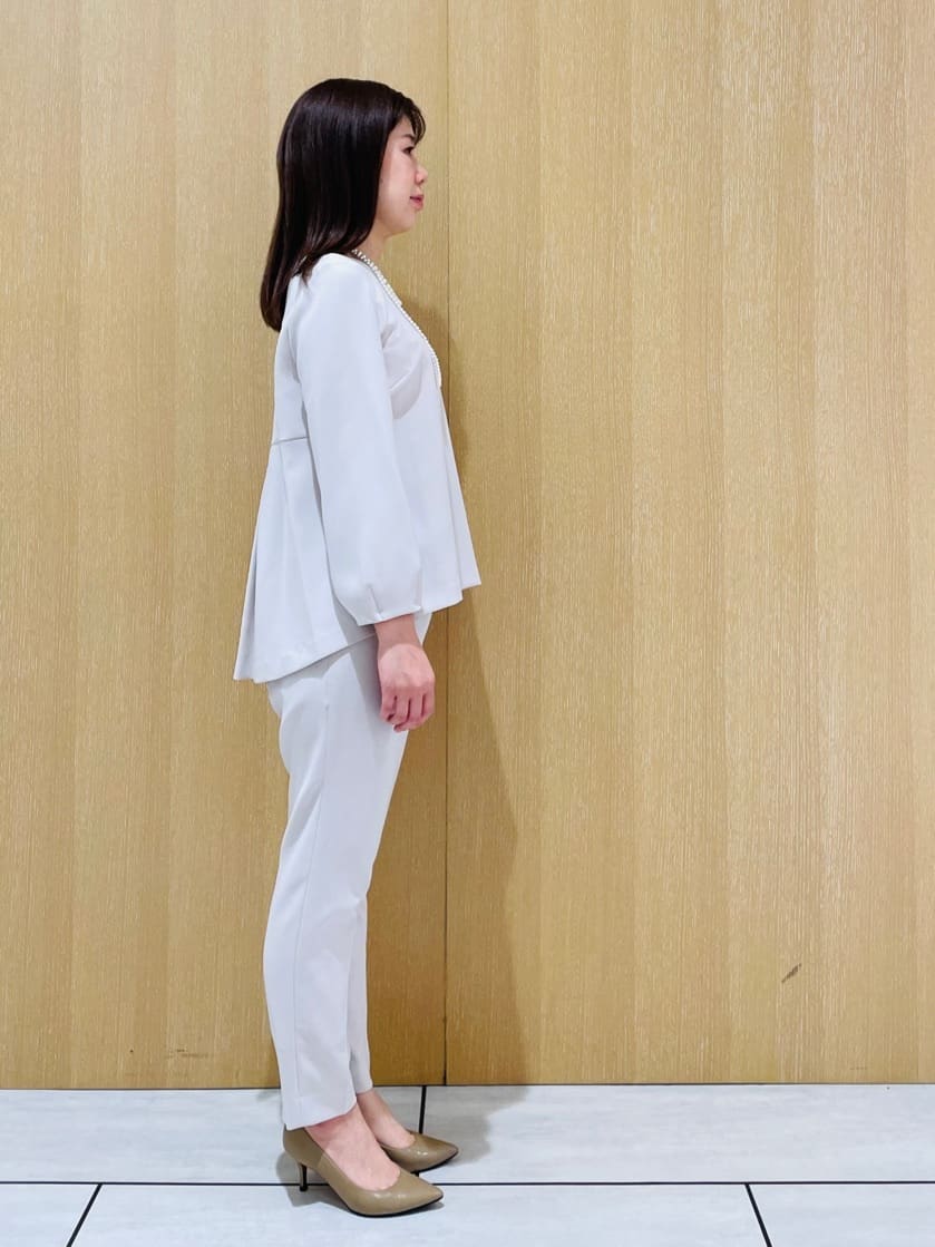 CHISATOさんの「UNTITLED｜◆【セットアップ可能】ペプラムブラウス」を使ったコーディネート