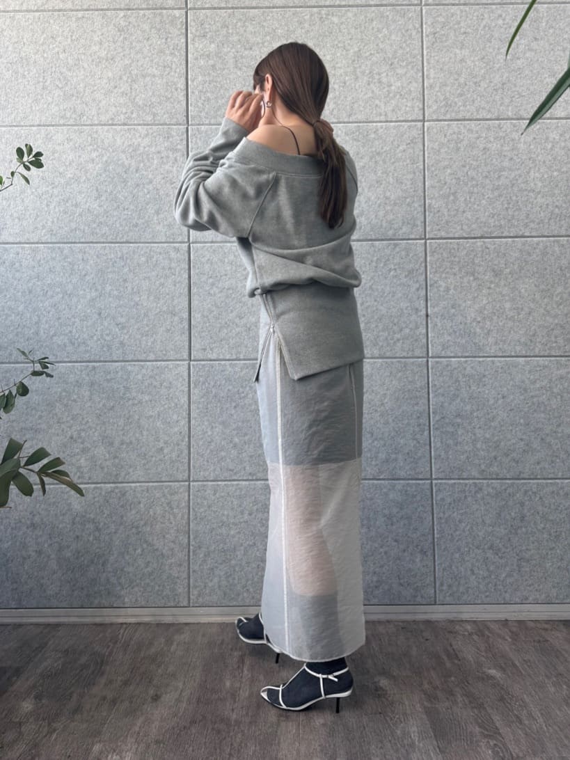 designer yukaさんの「CODE A｜reversible sheer skirt」を使ったコーディネート