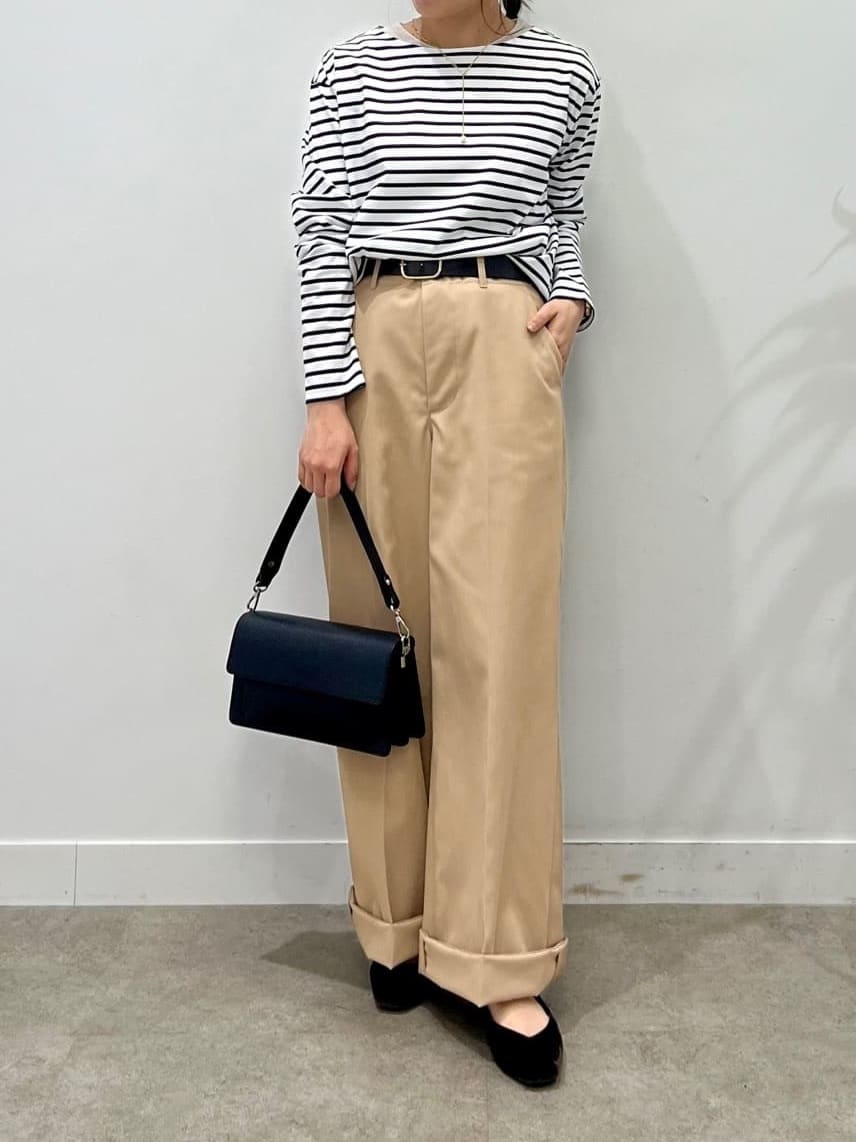 sakiiさんの「UNTITLED｜◆コットンライク ワイドストレートパンツ」を使ったコーディネート