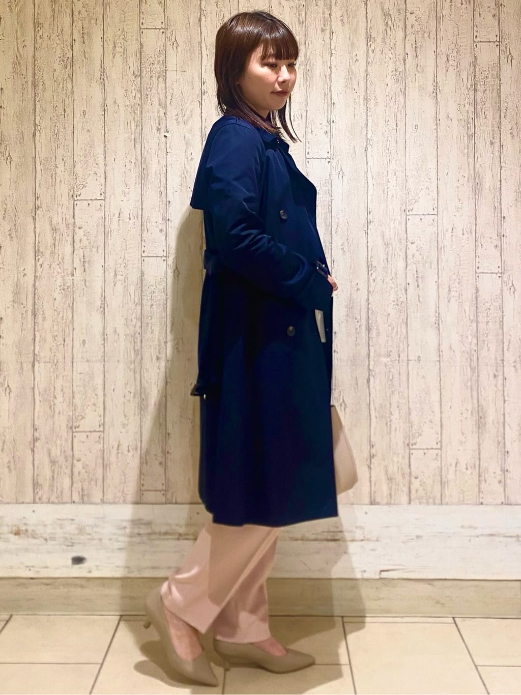 KARENさんの「index｜◆ウエスト折り返しテーパードパンツ【洗濯機洗い可／防シワ】」を使ったコーディネート
