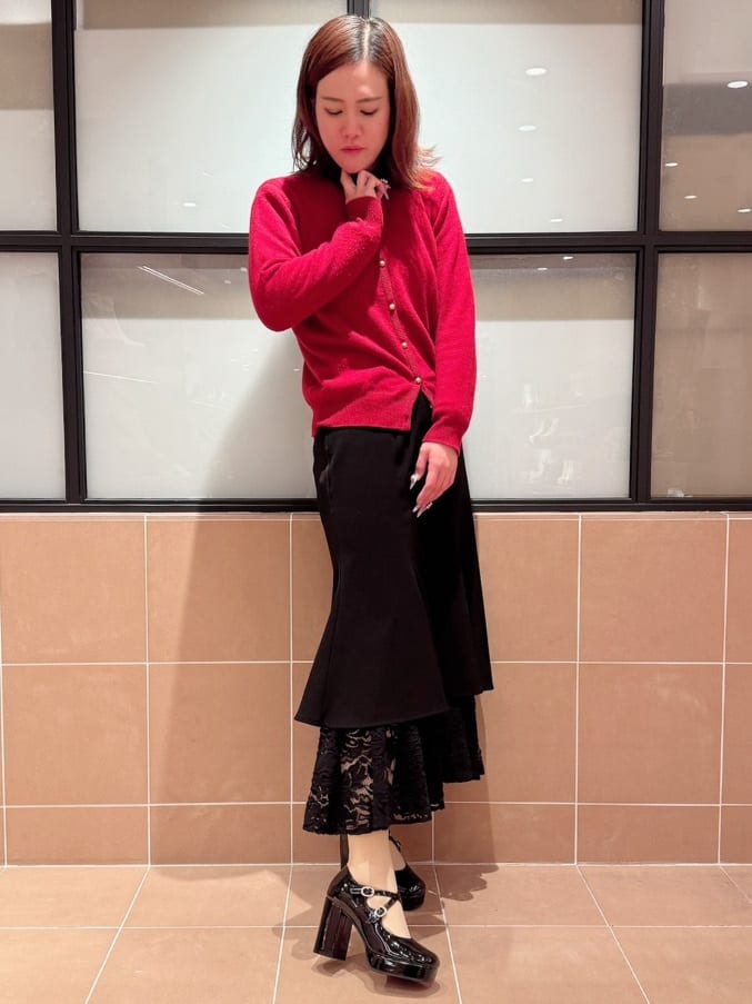 すみれさんの「ESPERANZA｜クロスダブルバックル厚底パンプス 結婚式二次会 パーティー 25SS」を使ったコーディネート
