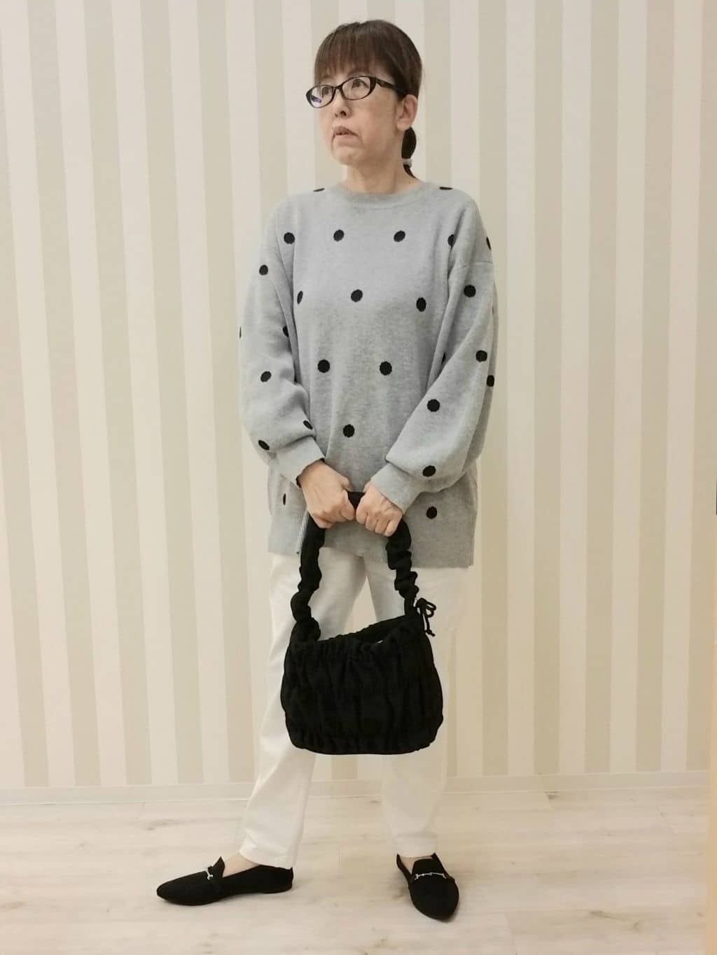 nonaさんの「SHOO･LA･RUE｜◆【洗える/SS-3L/美脚シルエット】アクティブ派のデニム イージーテーパードパンツ」を使ったコーディネート