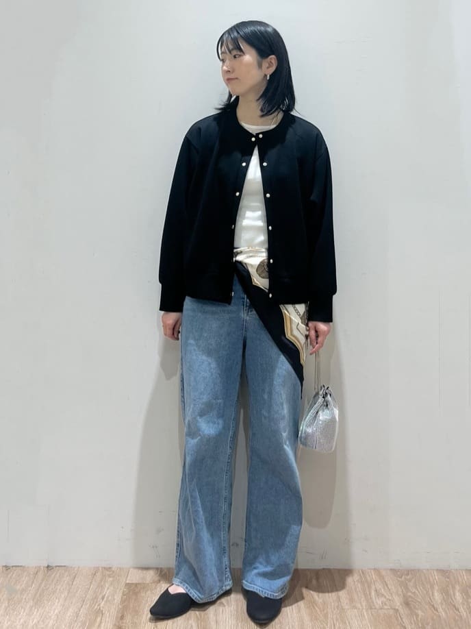 momokoさんの「OPAQUE.CLIP｜◆スナップボタンカーディガン【洗濯機洗い可】」を使ったコーディネート