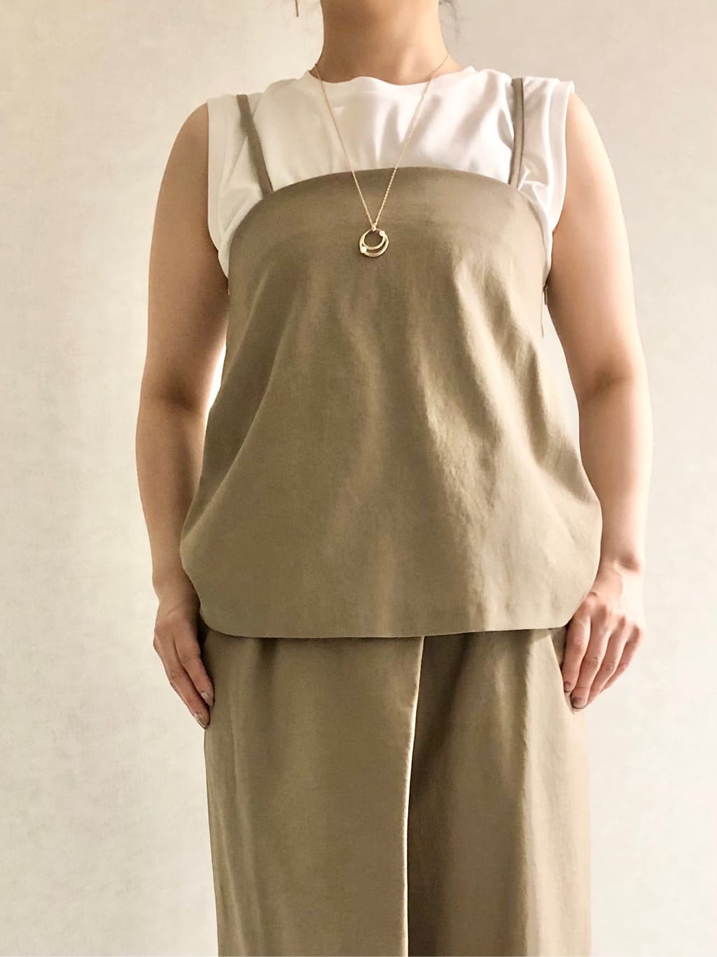 sayuさんの「UNTITLED｜◆【セットアップ可能】フロントラップ ワイドパンツ」を使ったコーディネート