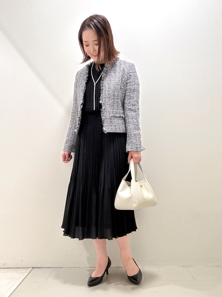 YUIさんの「UNTITLED｜【セレモニー】パール調フリークリップネックレス」を使ったコーディネート