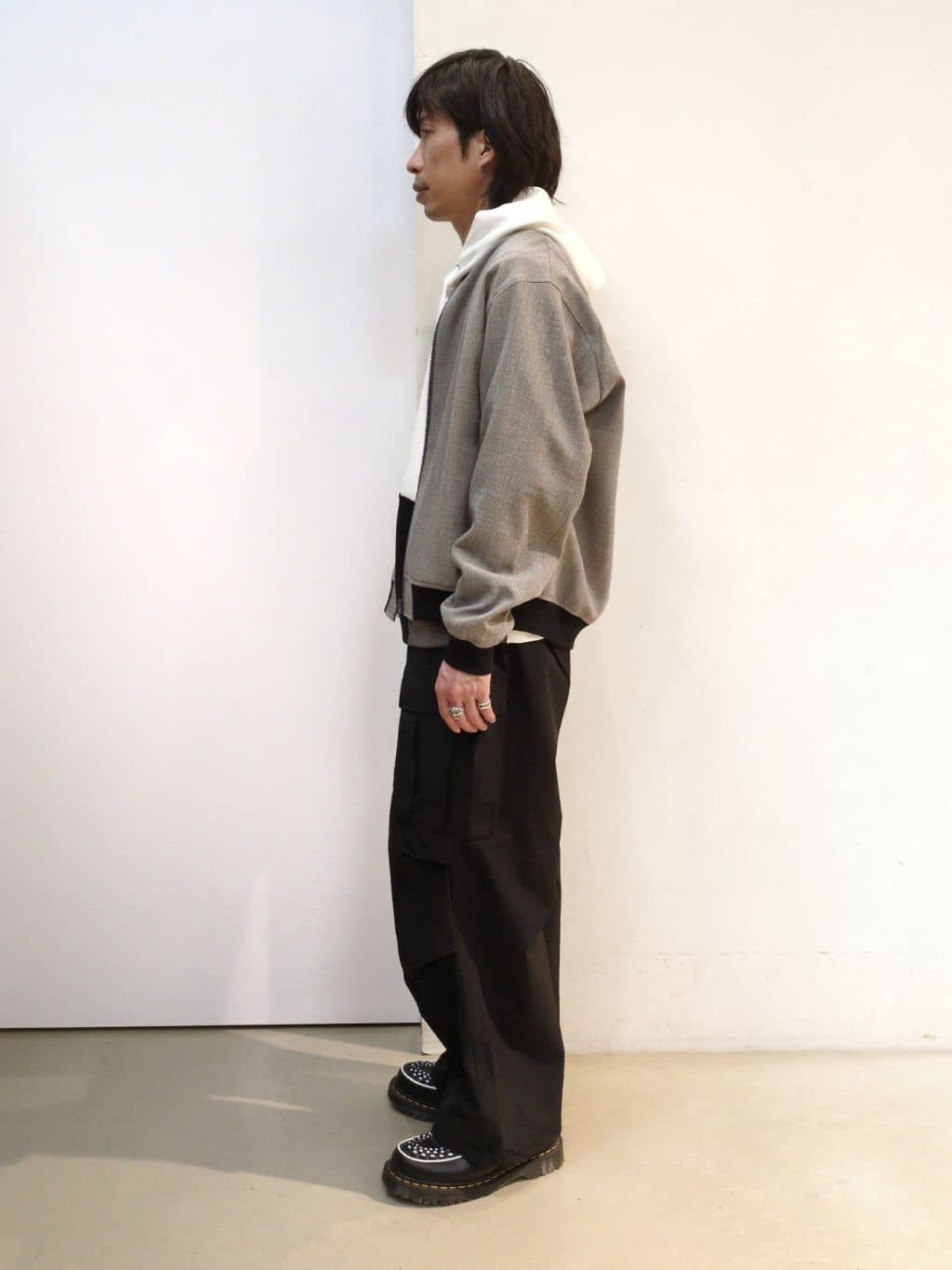takeさんの「THE SHOP TK｜◆【CAVIAN/キャビアン】リサイクルシャークスキンジップブルゾン セットアップ可」を使ったコーディネート