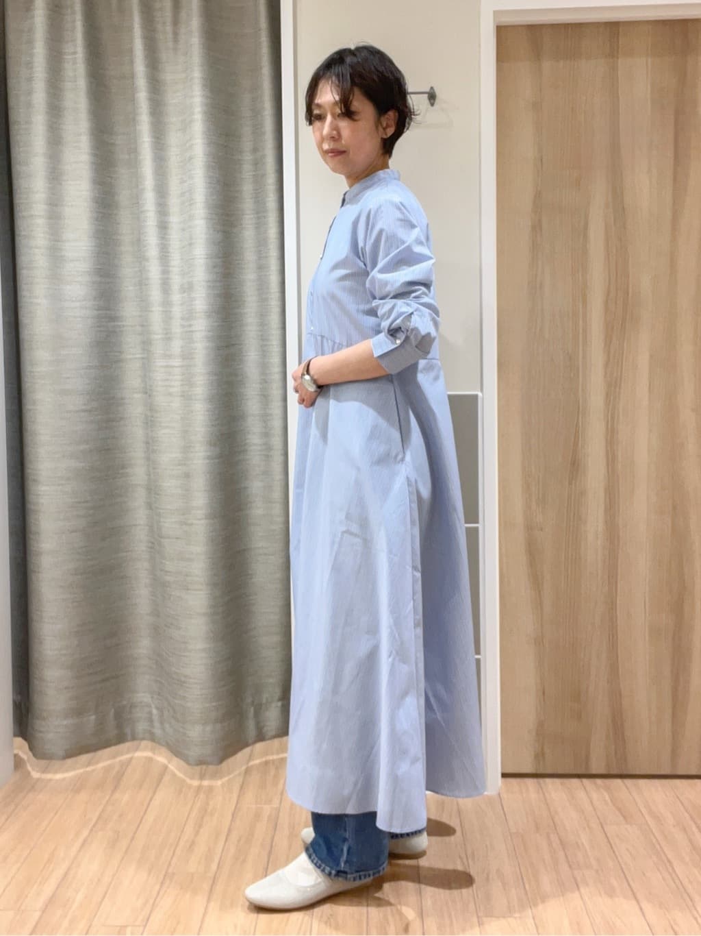 ヨッコさんの「grove｜【Lee&times;grove別注】STRAIGHT DENIM PANTS」を使ったコーディネート