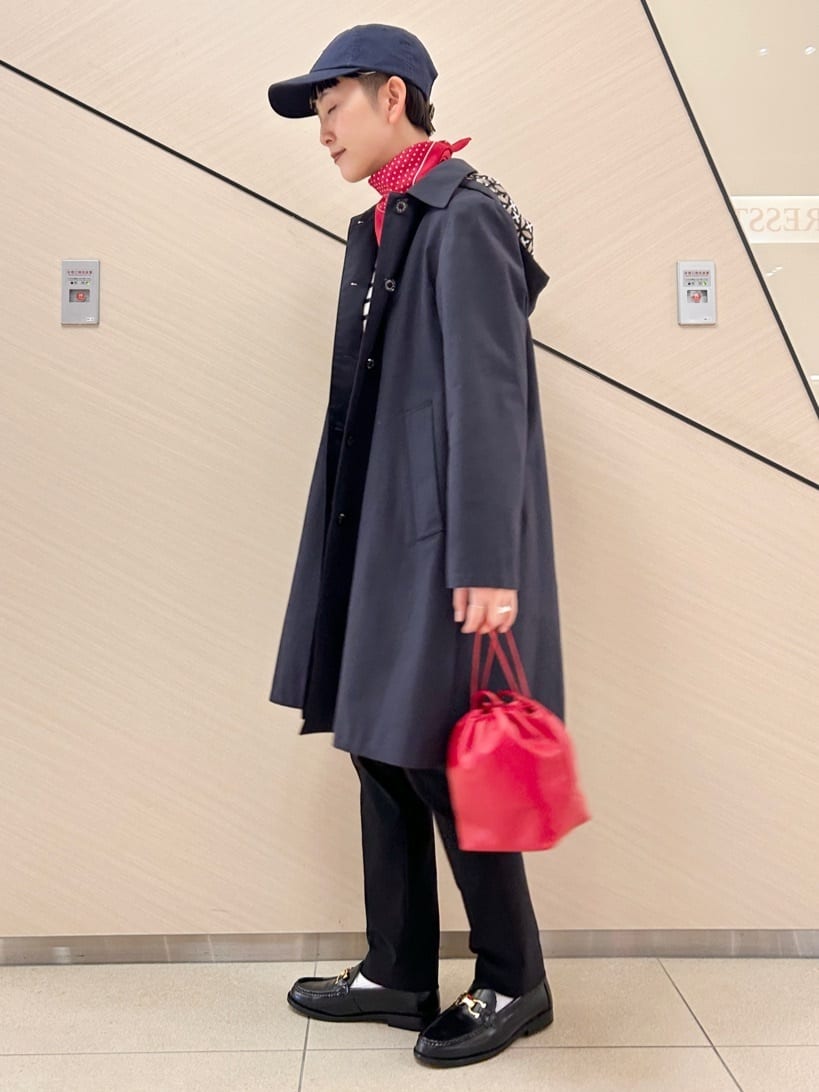 OCHIAIさんの「DRESSTERIOR｜シルケットコットン　ドットハンカチーフ」を使ったコーディネート