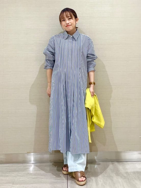 なつよさんの「UNTITLED｜◆タイプライターシャツワンピース」を使ったコーディネート