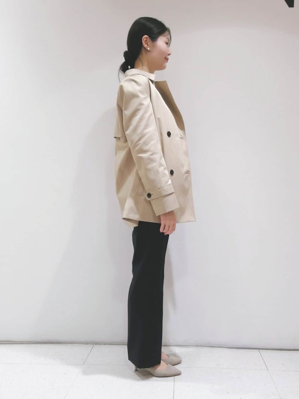ayanoさんの「INDIVI｜◆【洗える／UVケア】ヨークフリルブラウス」を使ったコーディネート