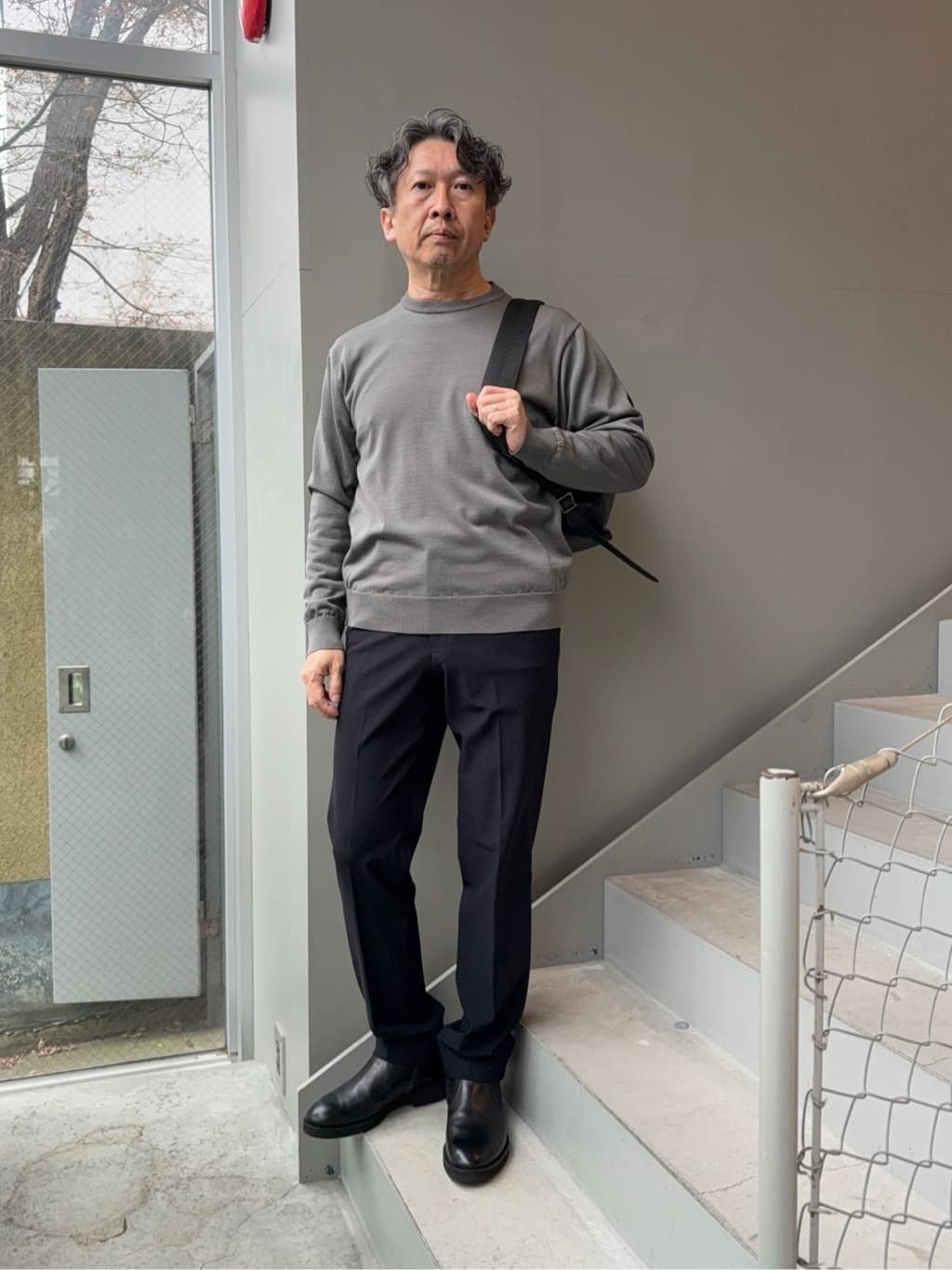 デザイナーTAKEman さんの「TAKEO KIKUCHI｜【360&deg;ストレッチ／セットアップ対応】None Of Stress パンツ」を使ったコーディネート