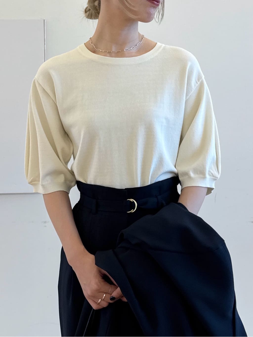 omaさんの「THE SHOP TK｜◆【ONOFF活躍／セレモニー／通勤】CAVIAN Wブレストジャケット／洗える」を使ったコーディネート