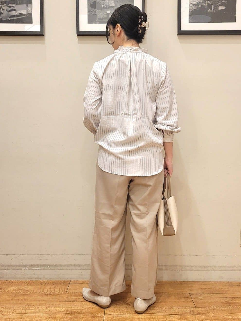 ななこさんの「SHOO･LA･RUE｜◆ストレッチアーモンドトゥパンプス」を使ったコーディネート