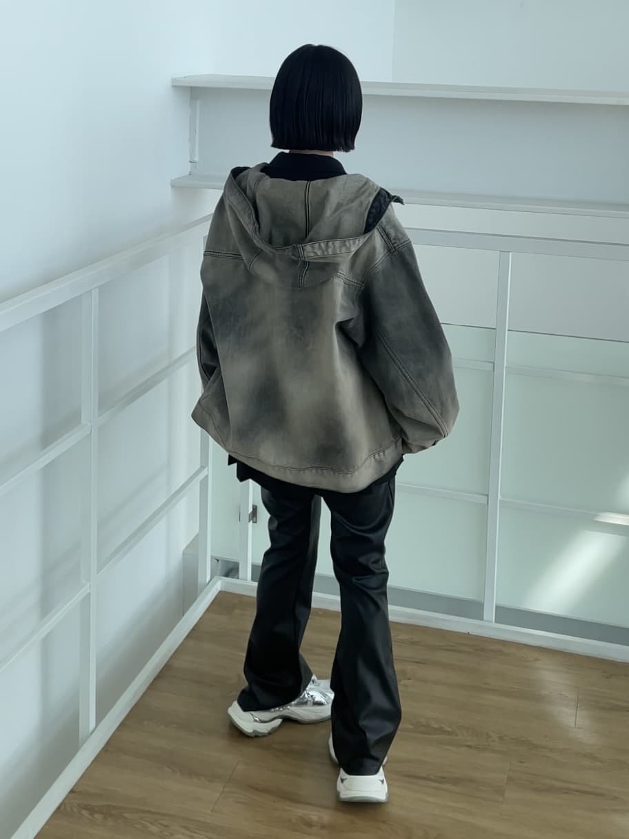川本葵さんの「tk.TAKEO KIKUCHI｜◆【セットアップ対応】フーデットデニムブルゾン」を使ったコーディネート