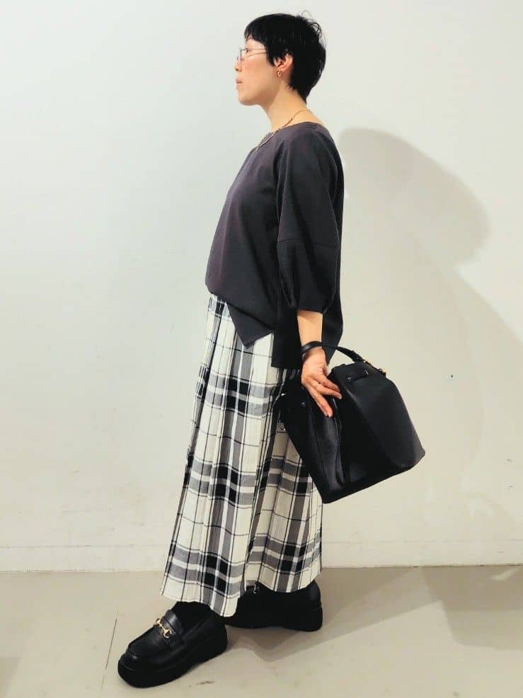 kodamaさんの「THE SHOP TK｜◆【ONOFF活躍/セレモニー/通勤】ツイードノーカラージャケット/洗える」を使ったコーディネート