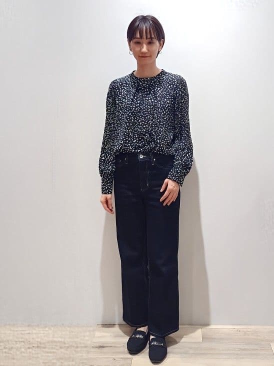 miuraさんの「index｜《丈が選べる》ストレートデニムパンツ【洗濯機洗い可】」を使ったコーディネート