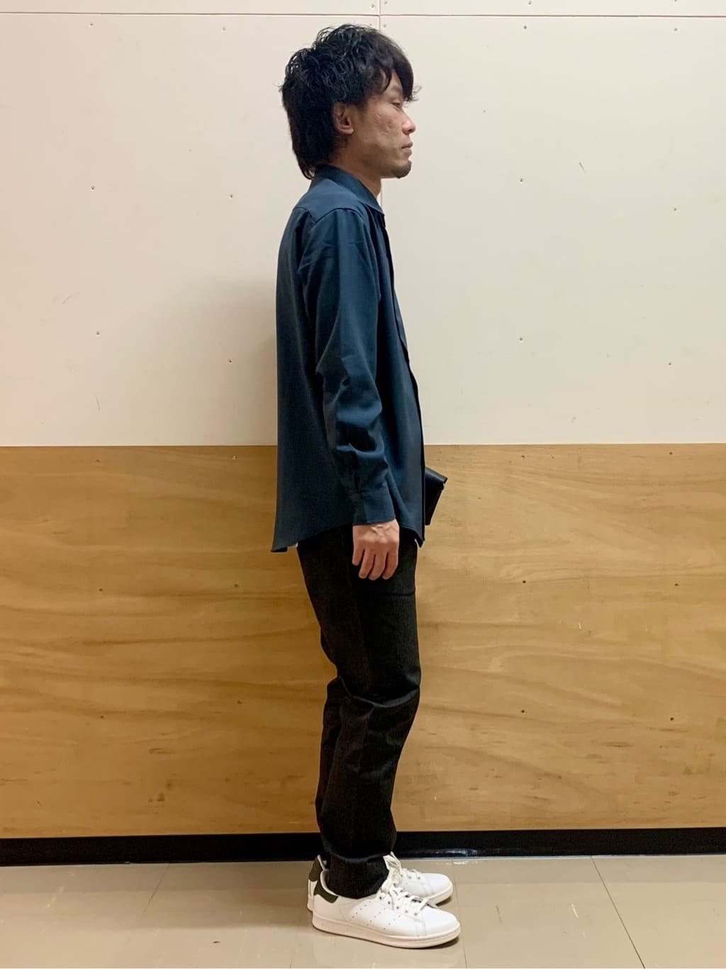 MATUさんの「THE SHOP TK｜【オールシーズン穿ける！】7DAYSストレッチへリンボンパンツ　ON&hArr;OFF兼用」を使ったコーディネート