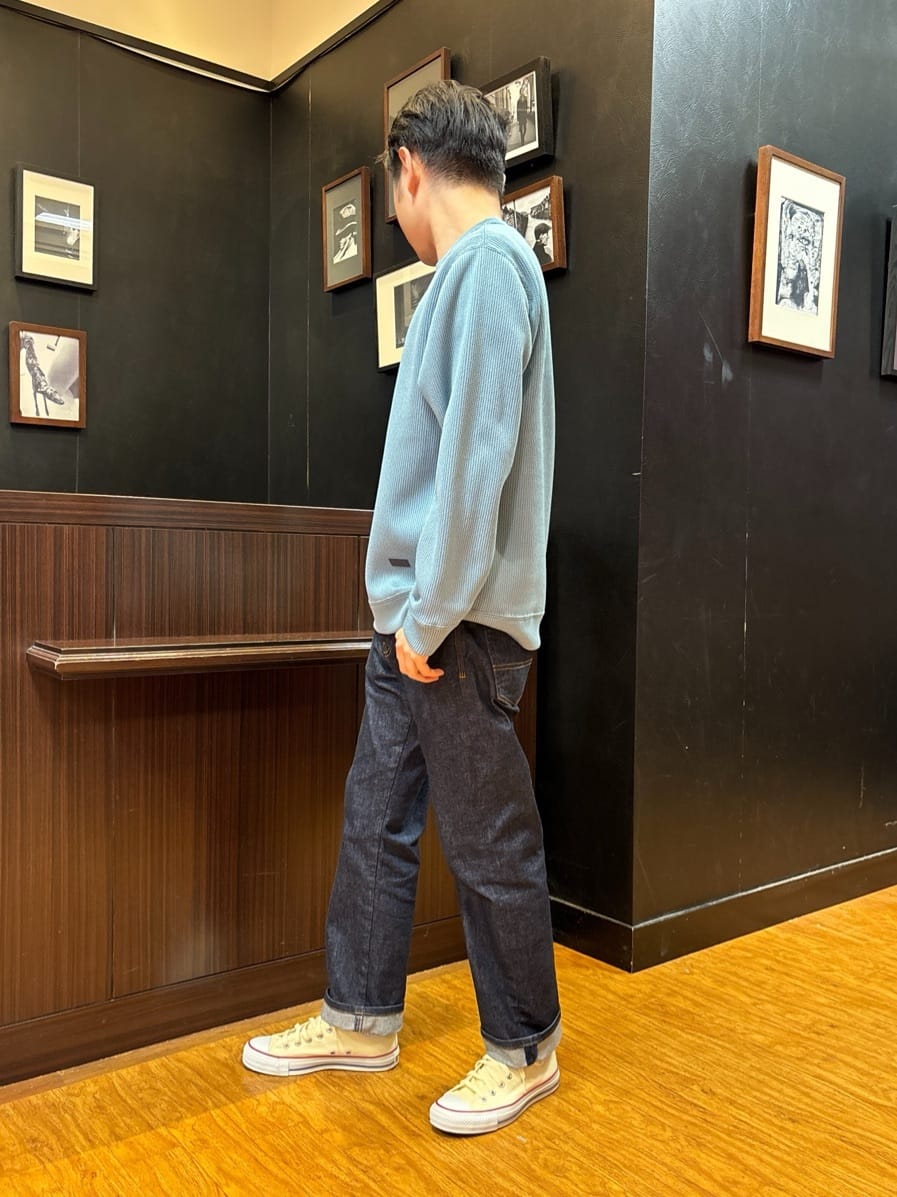 KEIさんの「TAKEO KIKUCHI｜【モンスターストレッチ】日本製 ワンウォッシュ デニムパンツ」を使ったコーディネート