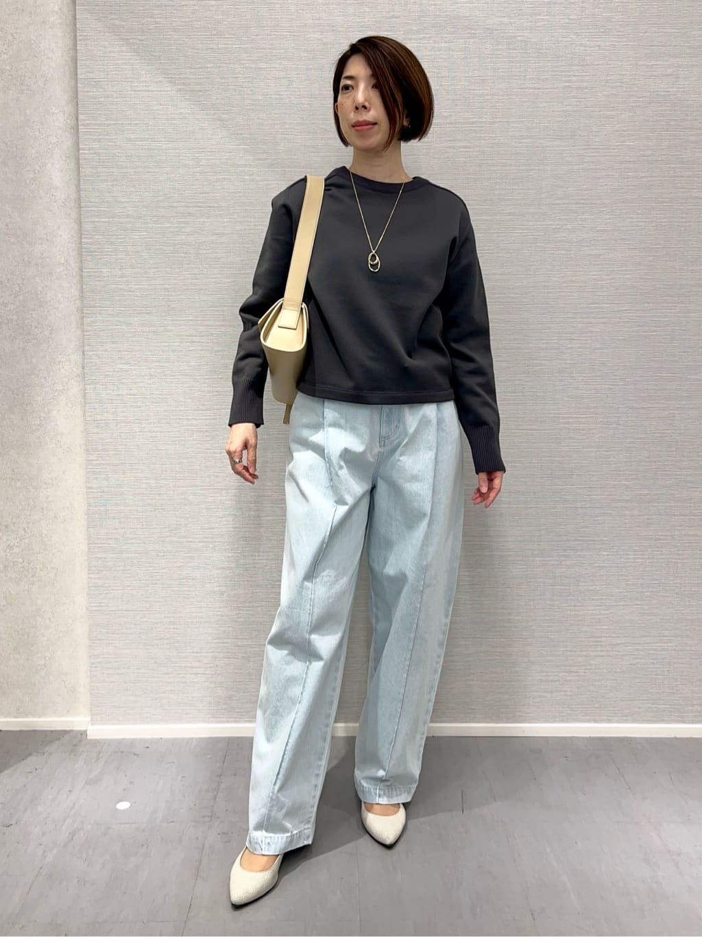 Shinakoさんの「UNTITLED｜ライトダブルリングネックレス」を使ったコーディネート