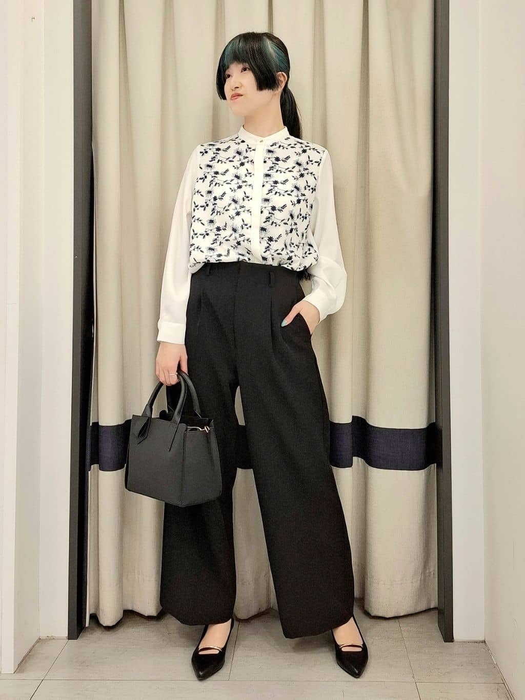 なーちゃんさんの「grove｜フラワーシフォンパール調コサージュ【入卒対応可】」を使ったコーディネート