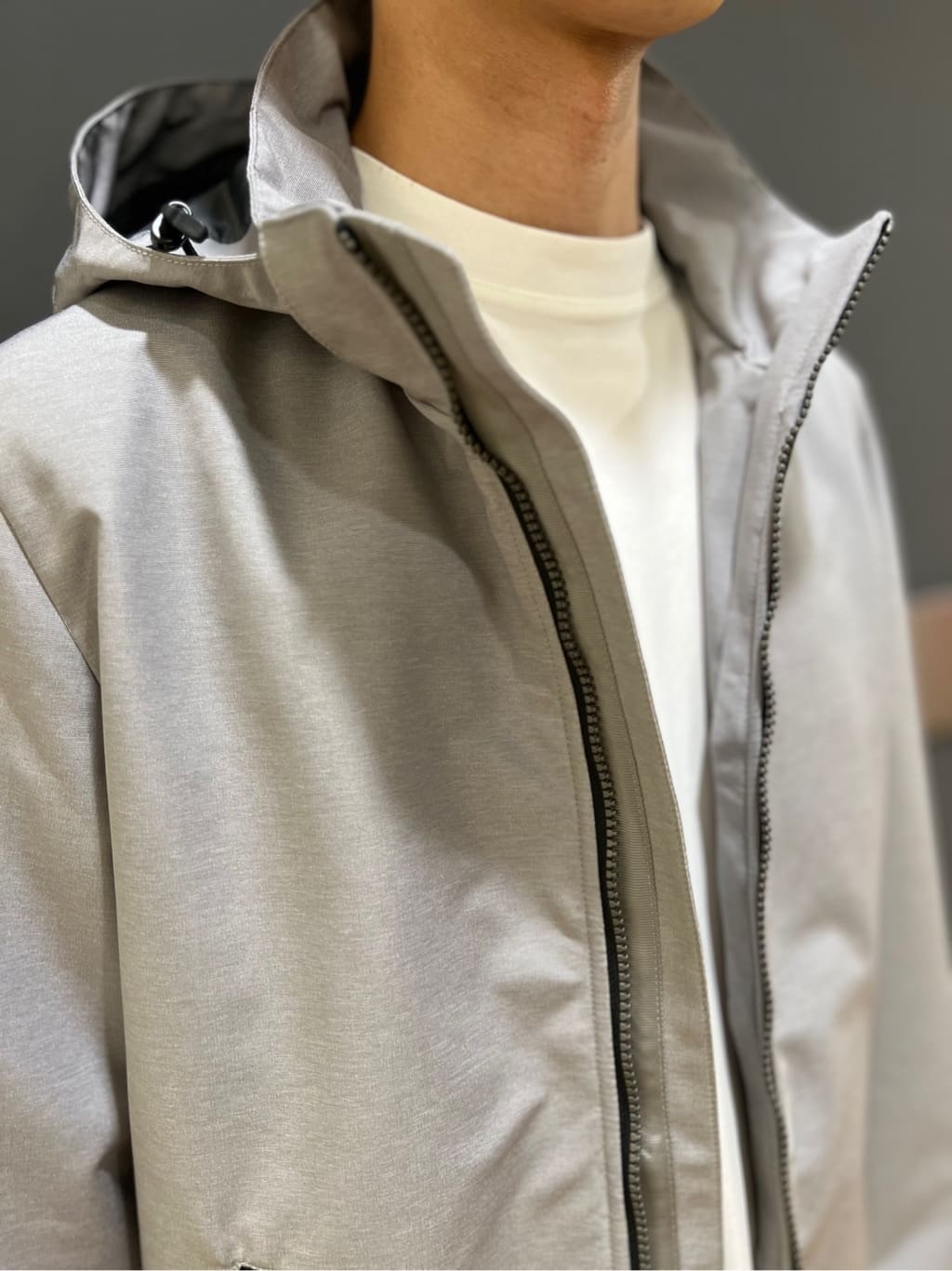 yutoさんの「TAKEO KIKUCHI｜【ONOFF対応】TRダブルニット ストレッチパンツ」を使ったコーディネート
