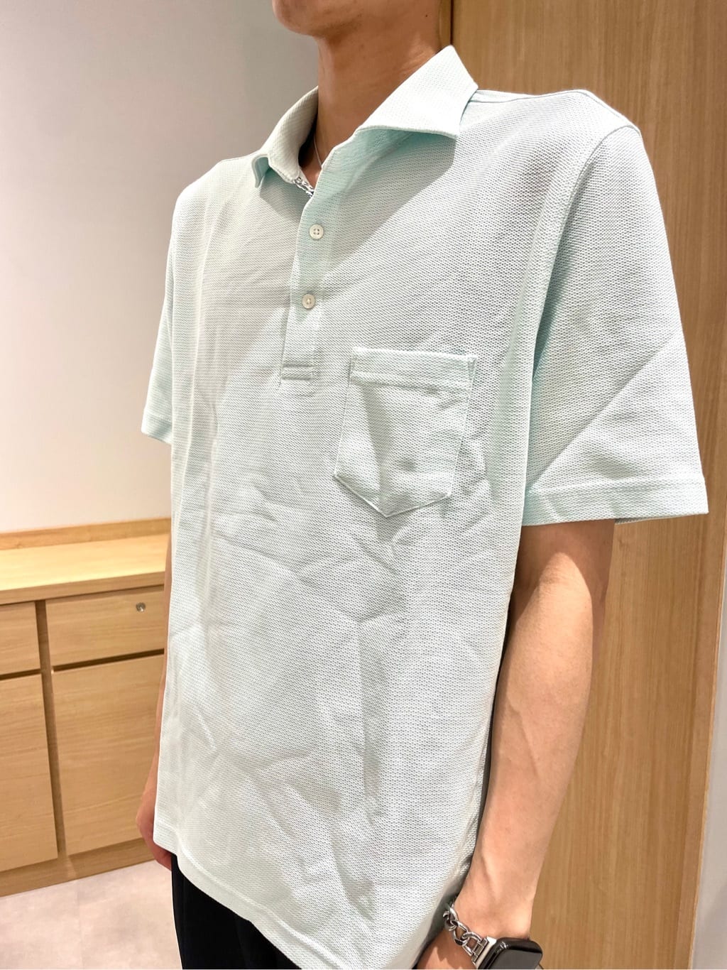 Seiyaさんの「TAKEO KIKUCHI｜【抗菌防臭／9色5サイズ展開】ハニカムメランジ ポロシャツ」を使ったコーディネート