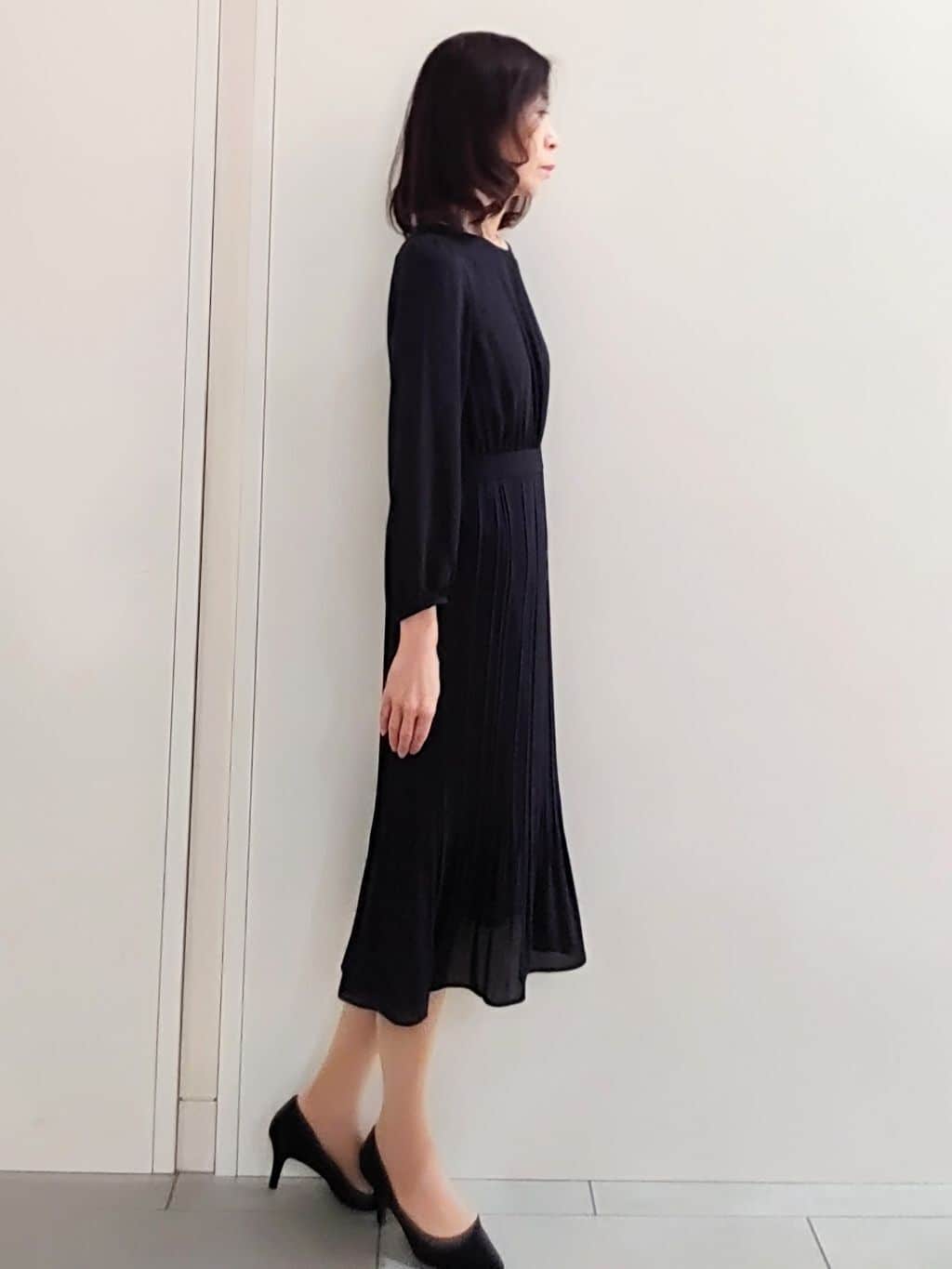 tocoさんの「COUP DE CHANCE｜【日本製】ロングフェイクパールネックレス3」を使ったコーディネート