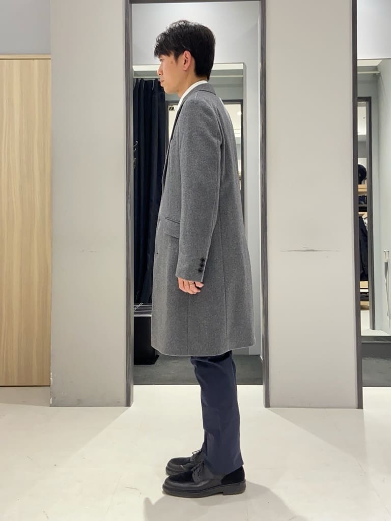 わいずみさんの「TAKEO KIKUCHI｜ウールカシミヤブレンド チェスターコート」を使ったコーディネート