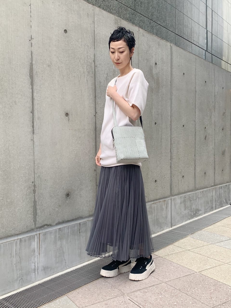 Kさんの「HIROKO HAYASHI｜OTTICA（オッティカ）ショルダーバッグ」を使ったコーディネート