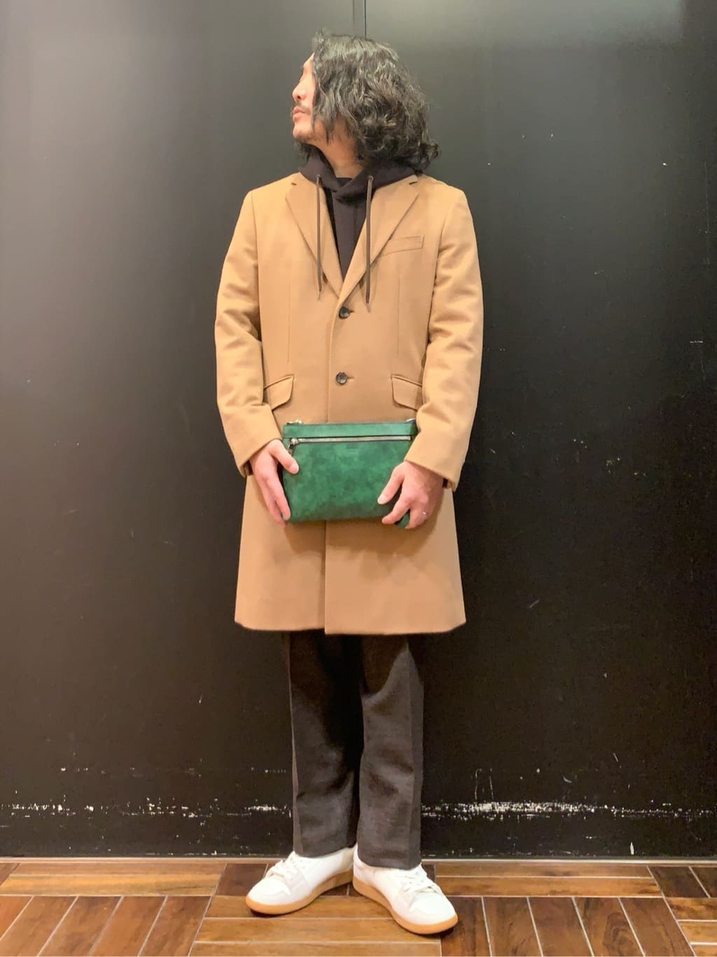 木村剛さんの「TAKEO KIKUCHI｜ウールカシミヤブレンド チェスターコート」を使ったコーディネート