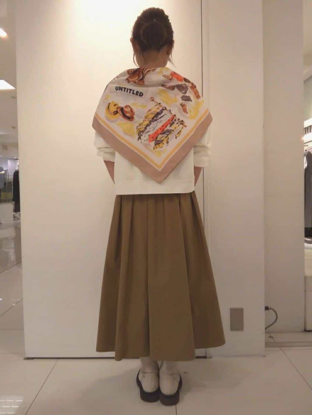 maakiiさんの「UNTITLED｜【古畑星夏さん着用】トルソープリントスカーフ」を使ったコーディネート
