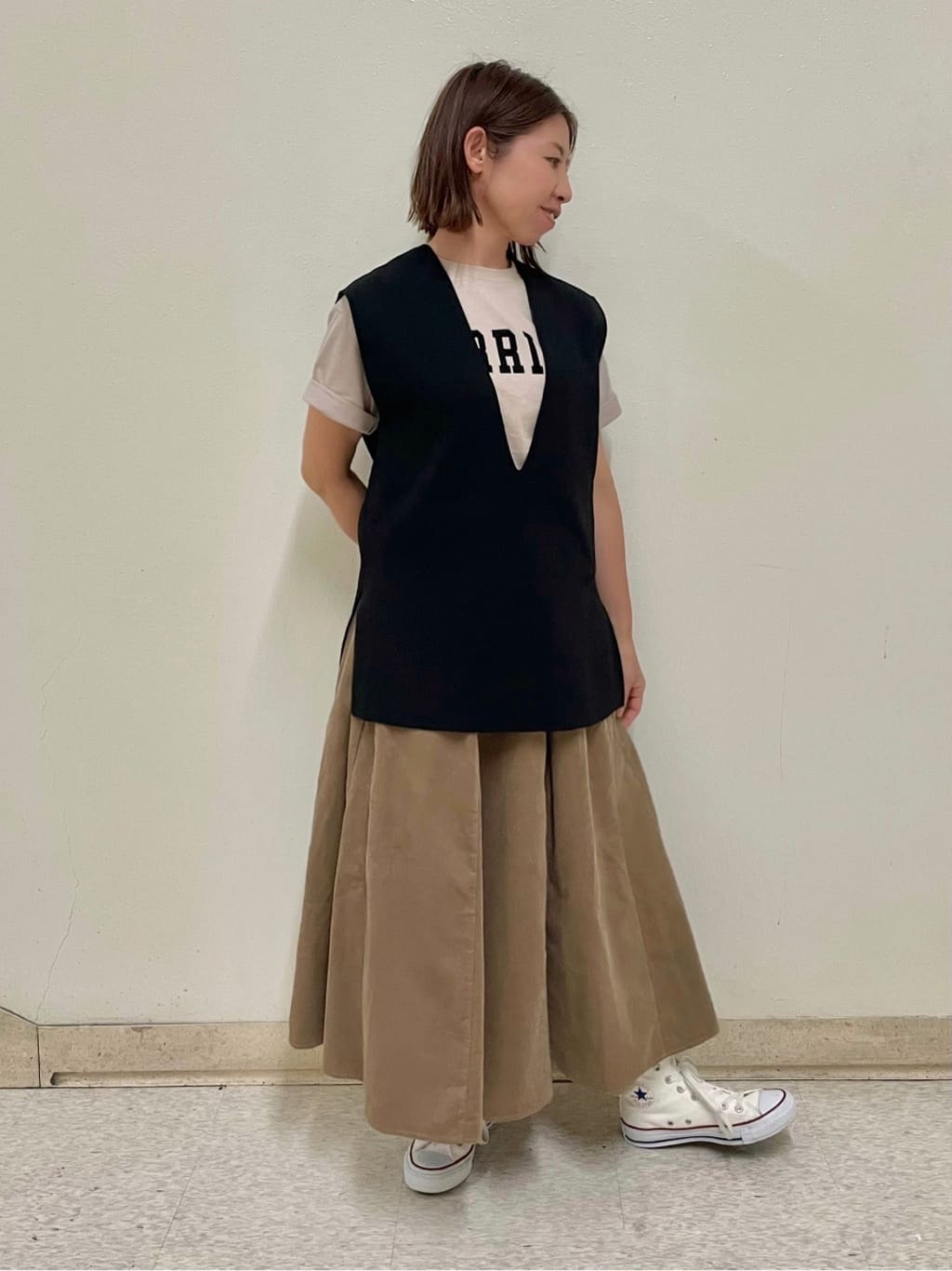 Akiさんの「Dessin｜【CONVERSE/コンバース】ハイカット」を使ったコーディネート