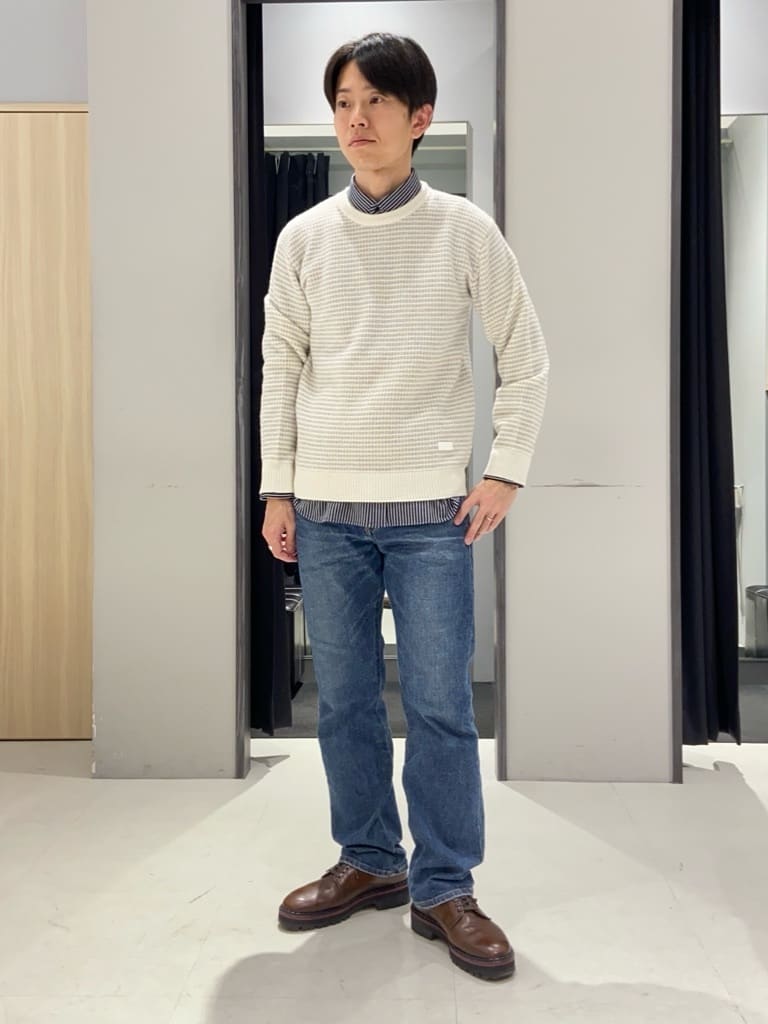わいずみさんの「TAKEO KIKUCHI｜ウールカシミヤブレンド チェスターコート」を使ったコーディネート
