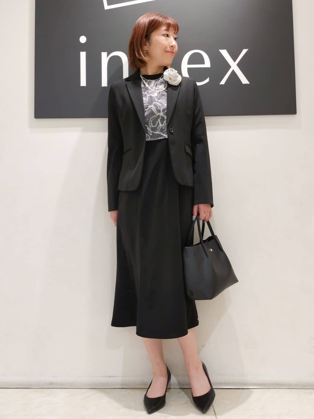 n.さんの「index｜《5色展開／XS-LLサイズ》ストレッチテーラードジャケット／セットアップ対応【イージーアイロン】」を使ったコーディネート