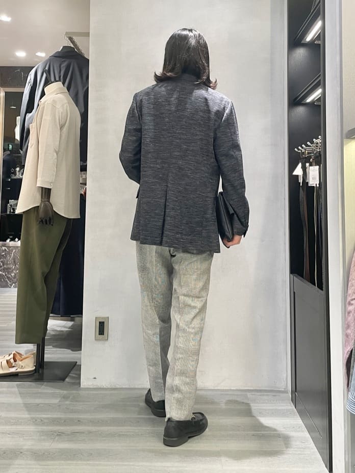 Tightさんの「TAKEO KIKUCHI｜【尾州織】リネンブレンド メッシュ ジャケット」を使ったコーディネート