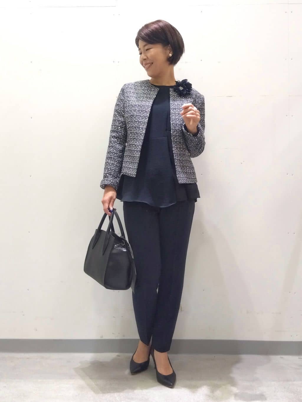 Kさんの「INDIVI｜フラワーコサージュ」を使ったコーディネート