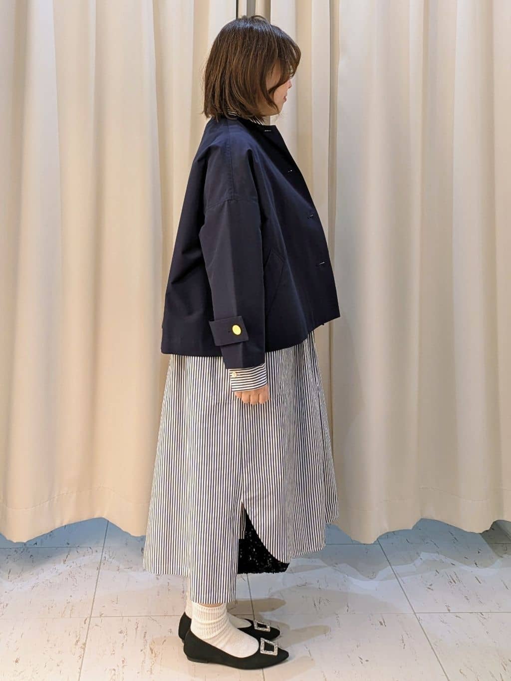 なみきさんの「UNTITLED｜【セレモニー】パール調フリークリップネックレス」を使ったコーディネート