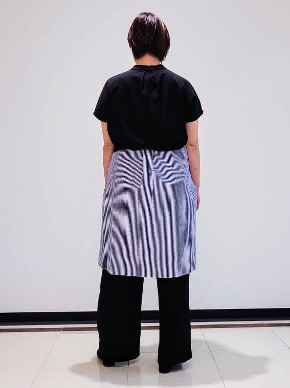 gissyさんの「INDIVI｜【褒められパンツ／洗える／ウエストゴム】ワイドタックパンツ」を使ったコーディネート