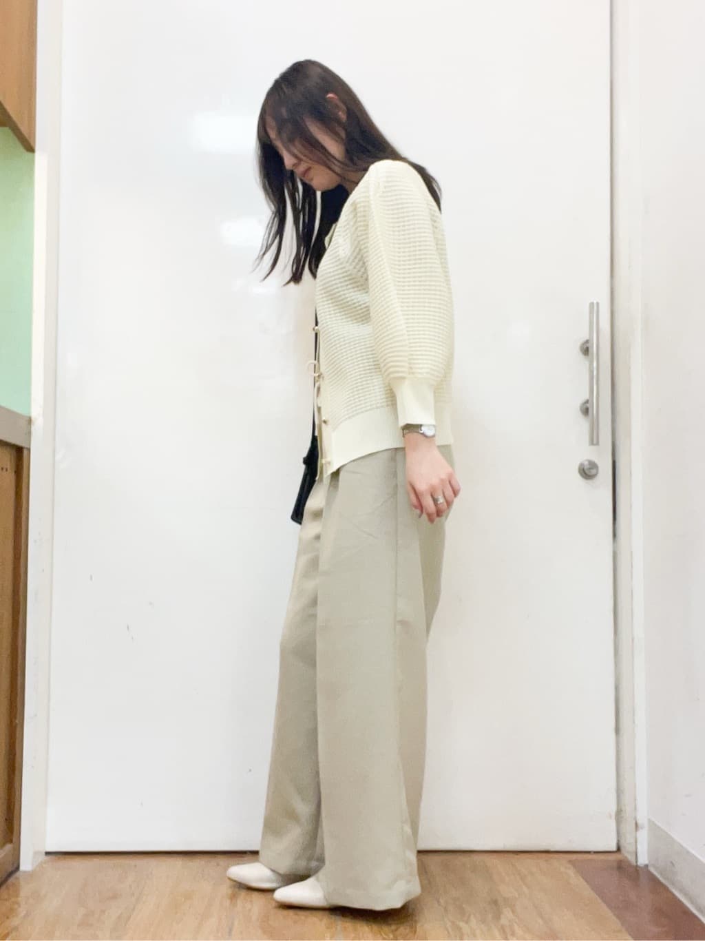 sakiさんの「SHOO･LA･RUE｜◆ストレッチアーモンドトゥパンプス」を使ったコーディネート
