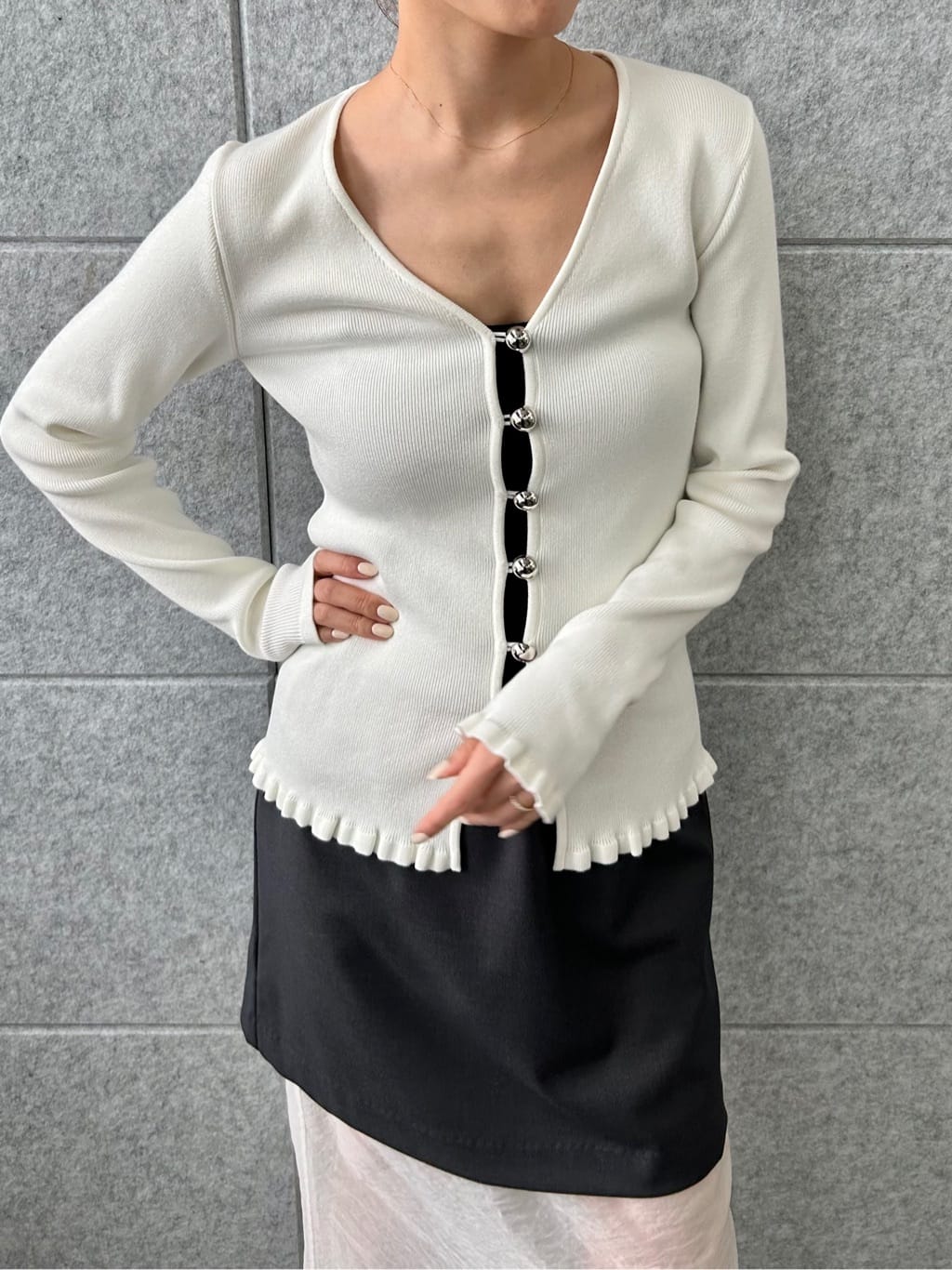 harunaさんの「CODE A｜reversible sheer skirt」を使ったコーディネート