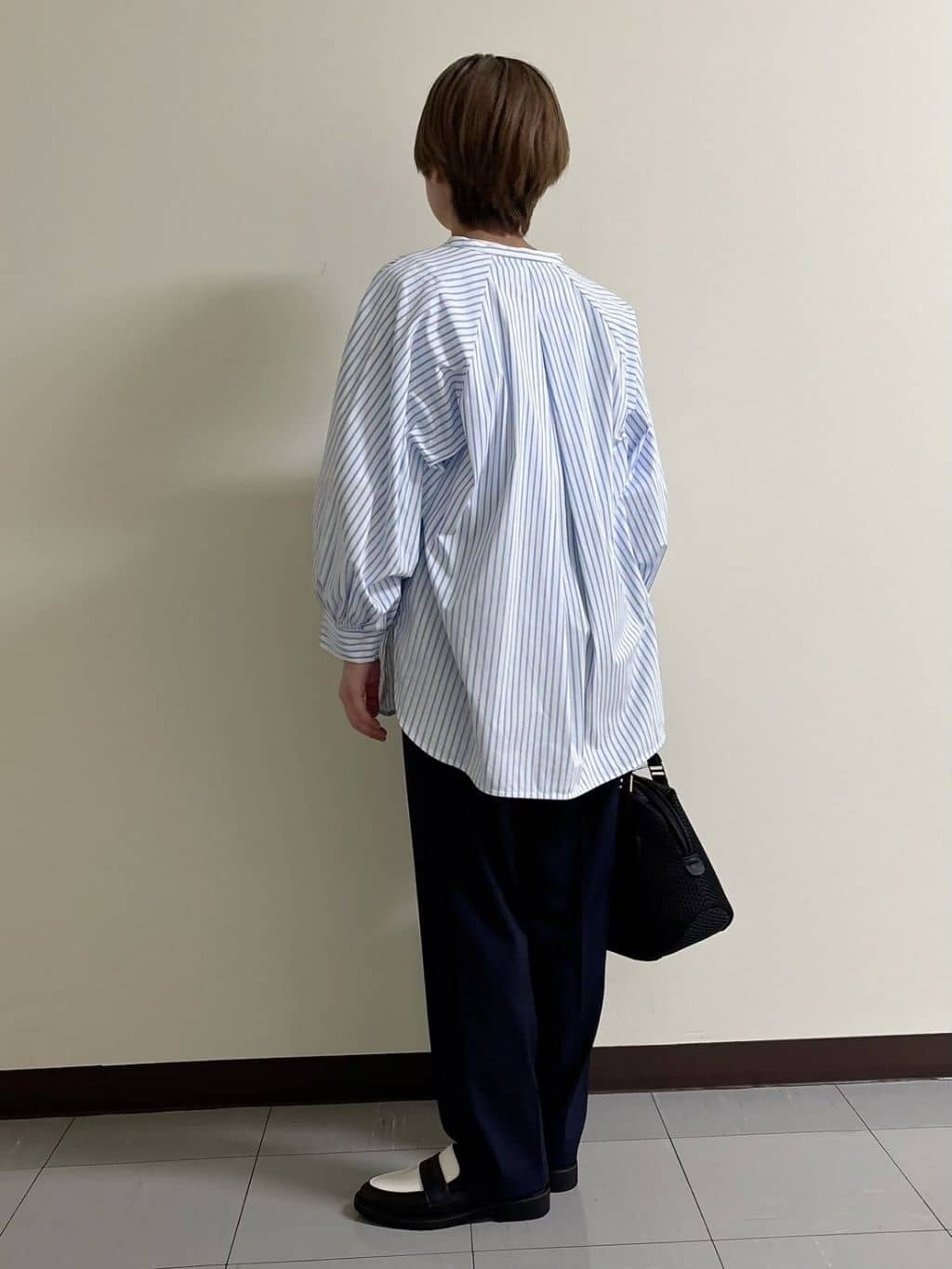 MATSUさんの「Reflect｜◆【夏SALE／E‐QUALITY／手洗い可】ストライプシャツ」を使ったコーディネート