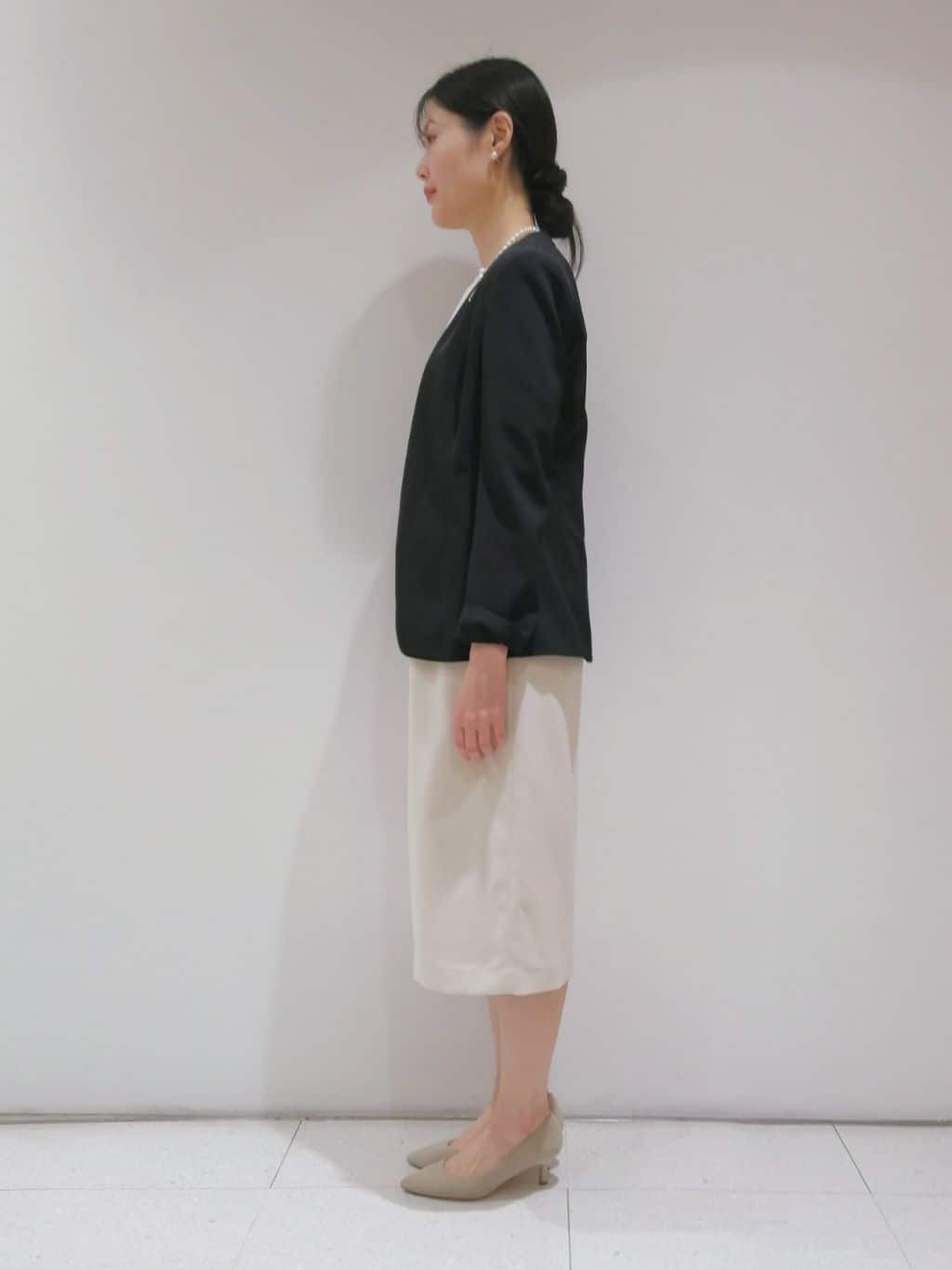 ayanoさんの「INDIVI｜◆【洗える／スーツ】ストレートラインワンピース」を使ったコーディネート