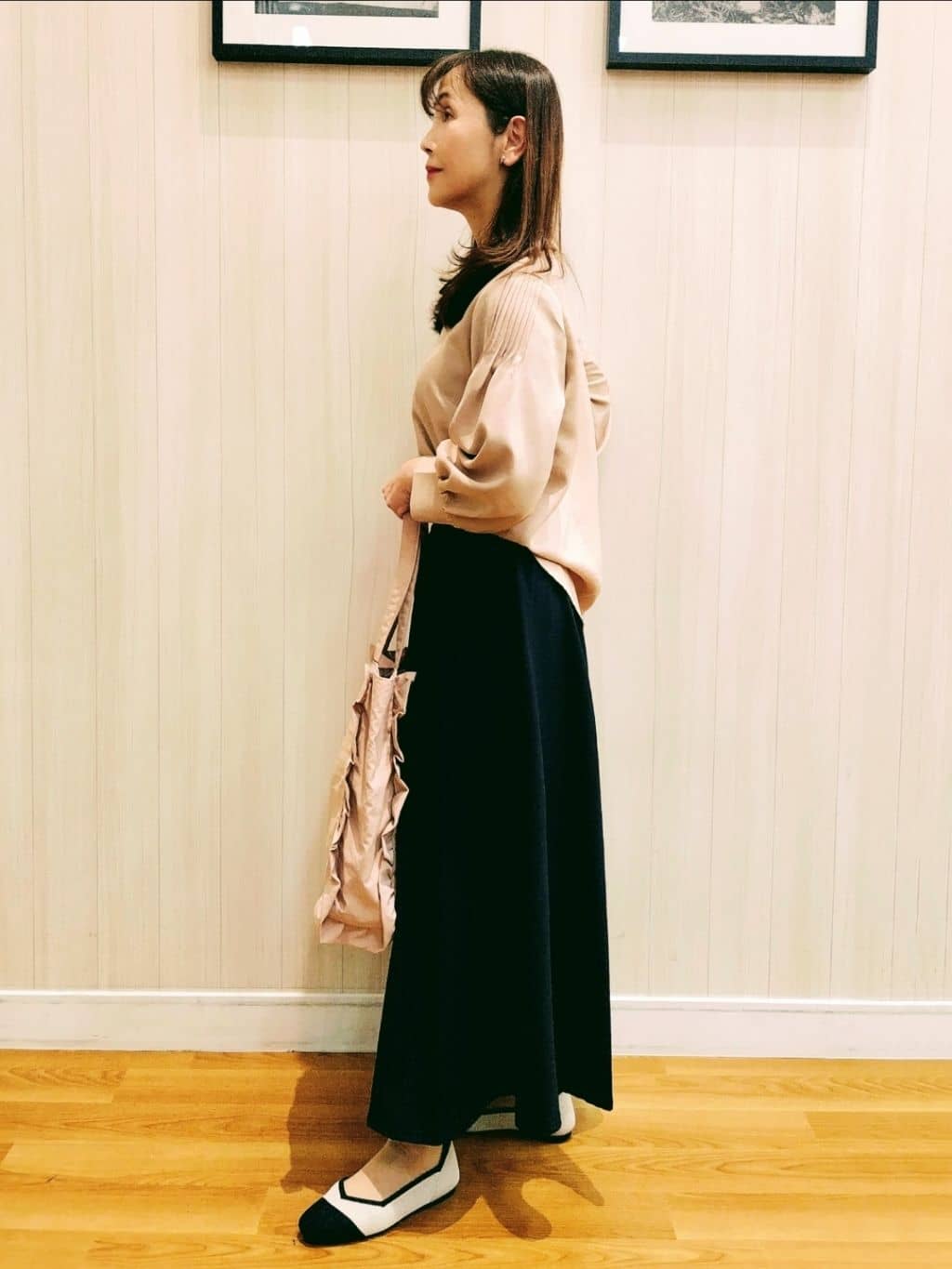 yseさんの「SHOO･LA･RUE｜◆【高レビュー】洗えてサラサラ ニットパンプス」を使ったコーディネート